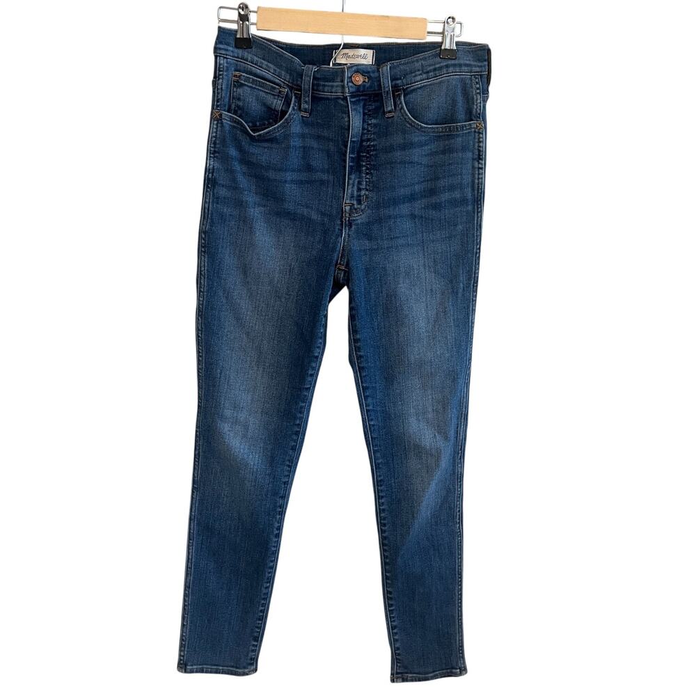 Madewell 10" Roadtripper High Rise Skinny Jeans Blue Size 28 - Picture 2 of 8